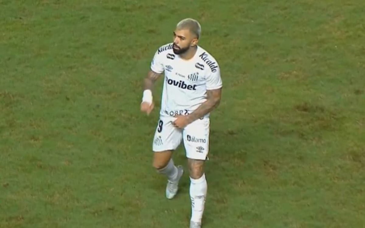 VAR divulga análise da expulsão de Gabigol em Santos x Vitória: “gesto muito claro”