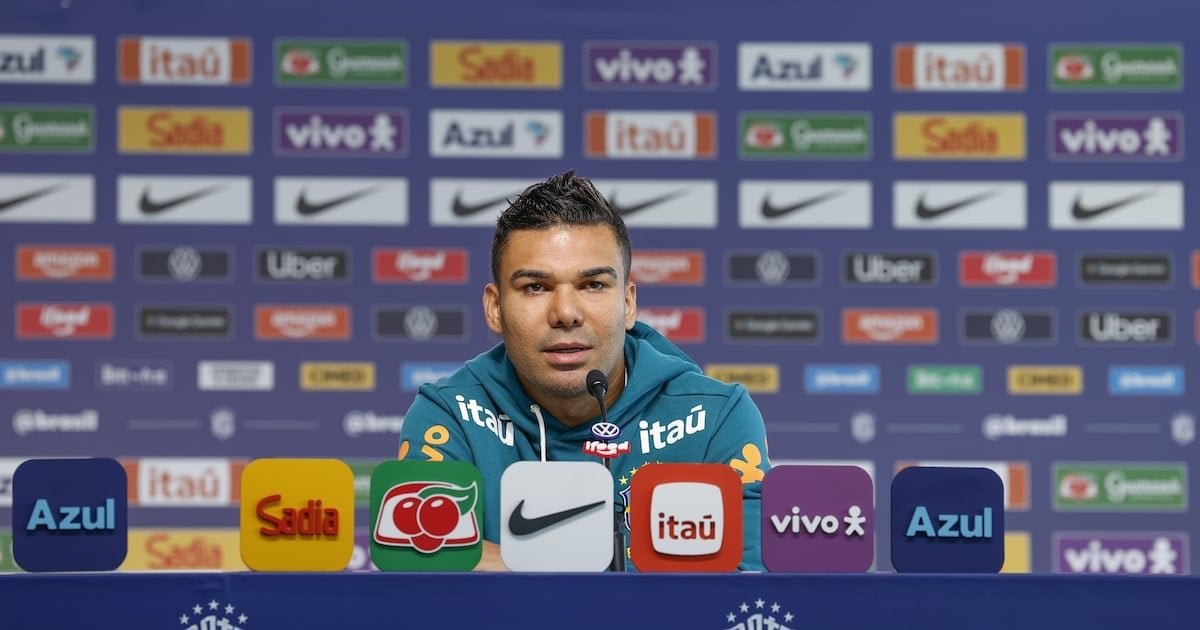 Perguntas sobre Neymar dominam coletiva e incomodam Casemiro na seleção brasileira
