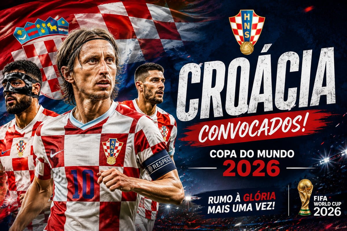MODRIC NA ÚLTIMA DANÇA? Croácia divulga convocados para a Copa do Mundo de 2026 e aposta em mistura de experiência e juventude