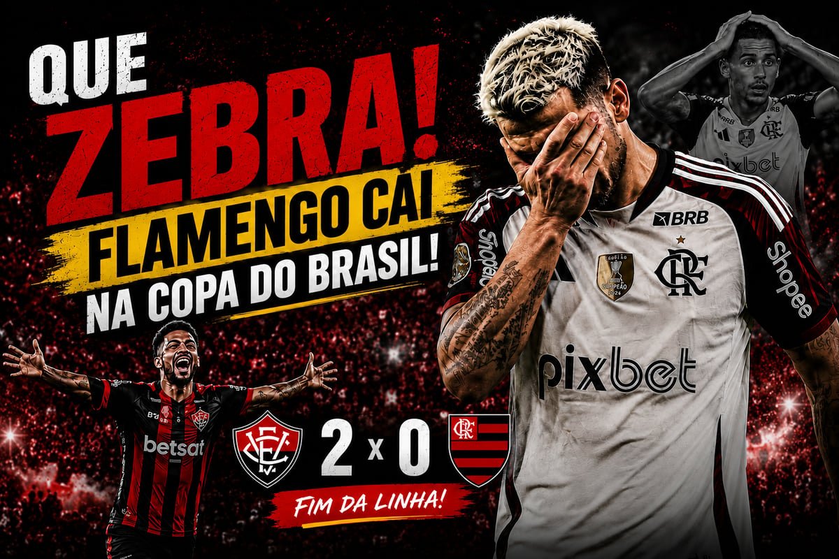 CHOQUE NA COPA DO BRASIL! Vitória derruba o Flamengo e faz história no Barradão