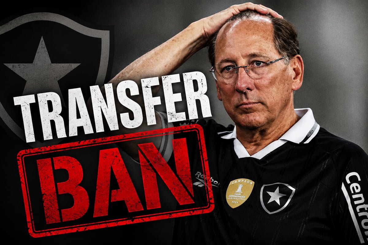 Bomba no Botafogo: FIFA aplica terceiro transfer ban e crise explode nos bastidores