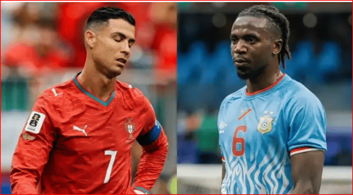 Jogador da RD Congo provoca Cristiano Ronaldo e recebe resposta direta do português